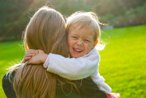 Daughter Hugging Mother